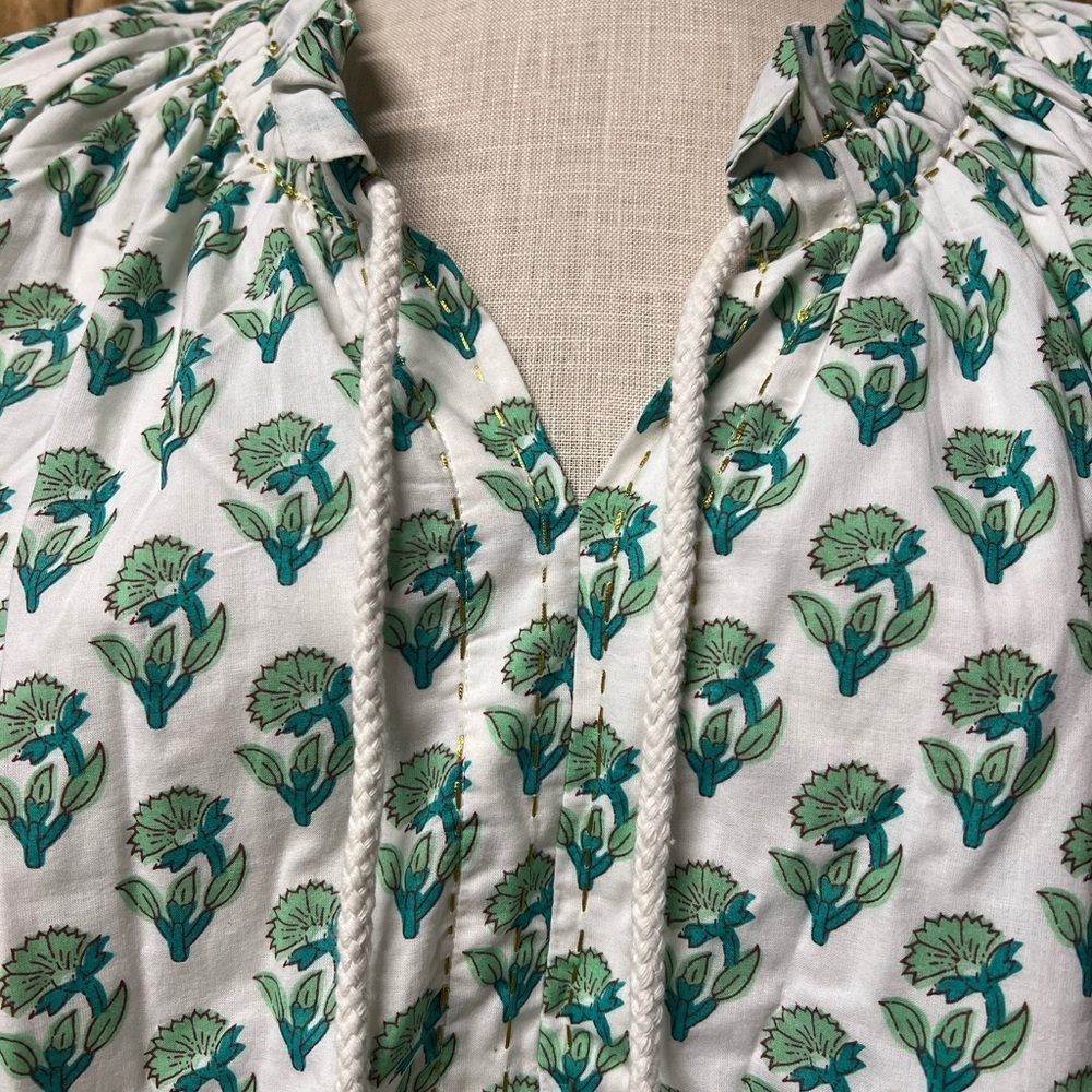 NWT Philosophy Large Sleeveless Cottagecore Boho Tiered Cotton Dress - Picture 3 of 11